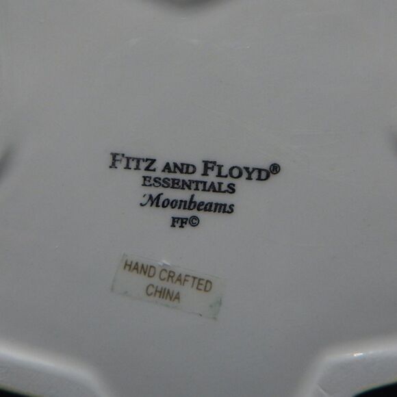 Fitz and Floyd Moonbeams Christmas Angel Taper Candle Holder Candlestick Ceramic - Picture 9 of 12